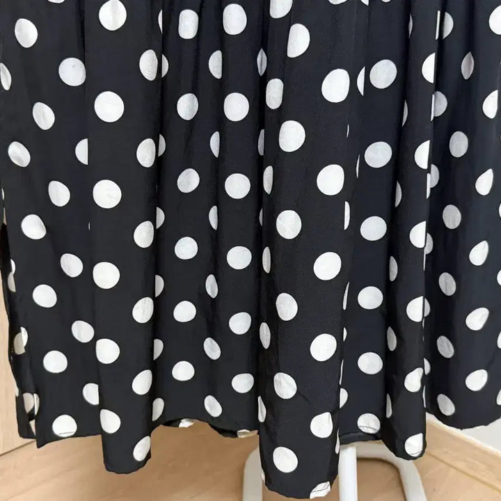 [BUNJANG] Black Dot Long Dress / 블랙 도트 롱원피스