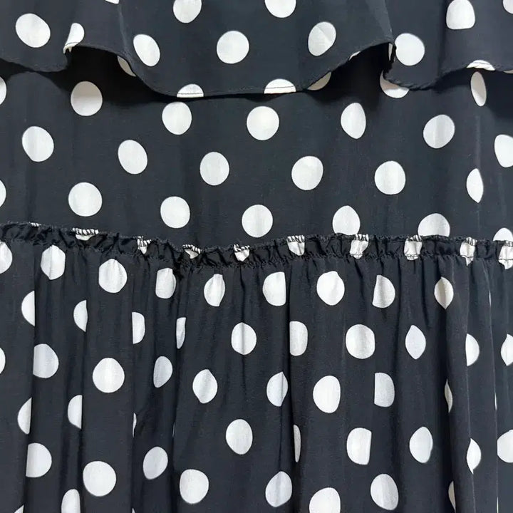 [BUNJANG] Black Dot Long Dress / 블랙 도트 롱원피스