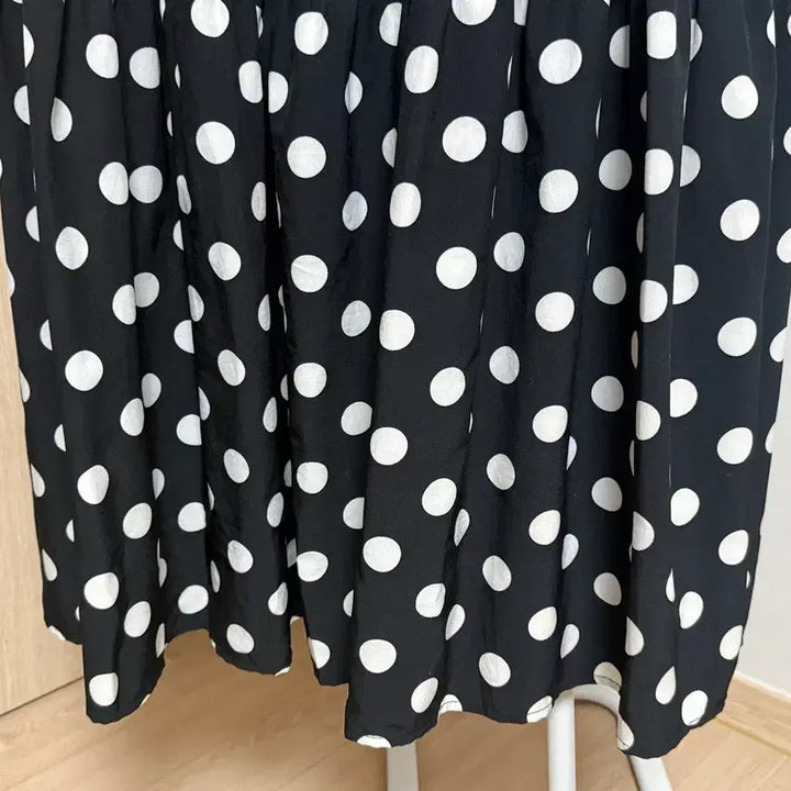 [BUNJANG] Black Dot Long Dress / 블랙 도트 롱원피스