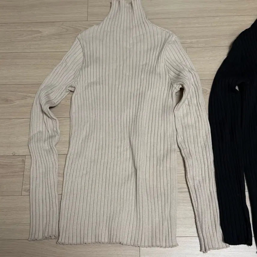 [BUNJANG] Ribbed Turtleneck Knit Bundle Set / 골지 목폴라 니트 일괄판매