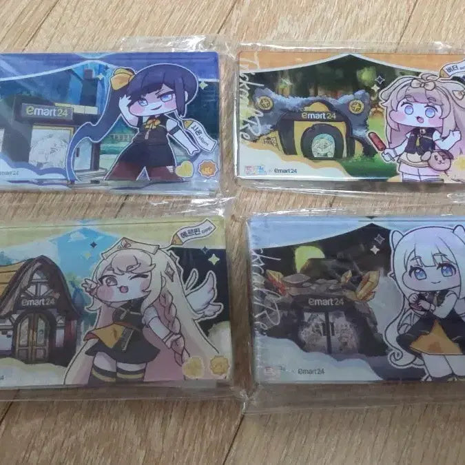 [BUNJANG] Trickal x E-Mart Collaboration Acrylic Block Set / 트릭컬 이마트 콜라보 아크릴 블록 4개 팝니다.