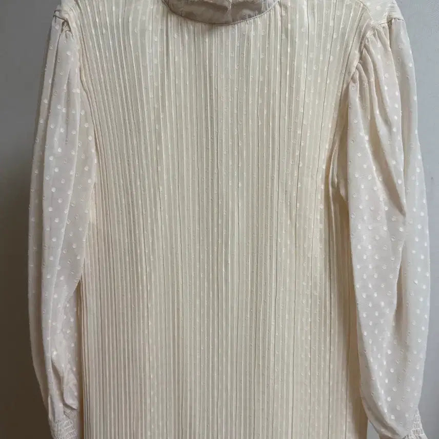 [BUNJANG] Ivory Dot Long Dress / 아이보리 도트 롱원피스 [66까지]
