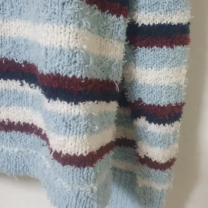 [BUNJANG] THEOHYOU Striped Collar Knit / THEOHYOU 줄무늬 카라 니트