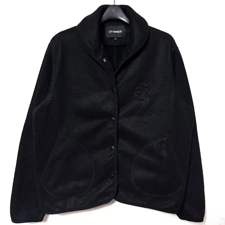 [BUNJANG] Citybreeze Shawl Collar Fleece Jacket Black / [Free]시티브리즈 여성 숄카라 플리스 자켓 블랙