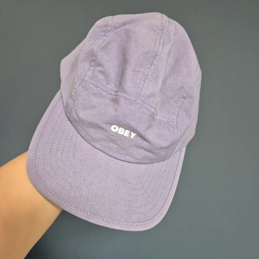 [SOLD OUT] OBEY 볼드 세이버 캠프캡 디지털 바이올렛 압구정 웍스아웃 구매