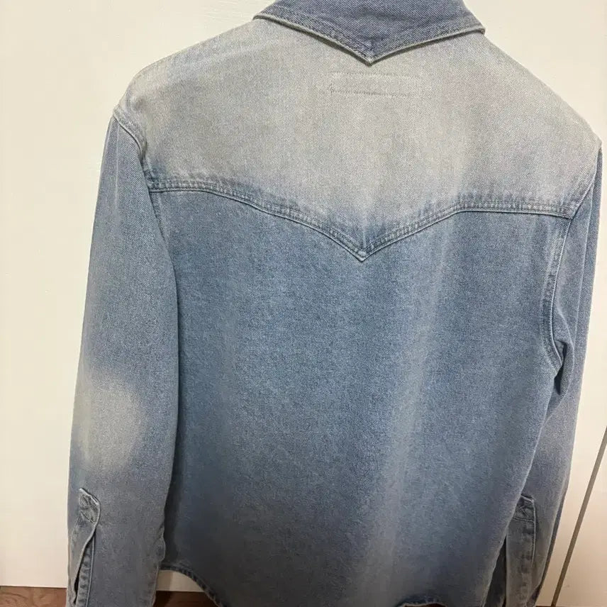 [BUNJANG] Afterpray Cruiser Denim Washed Shacket Light Indigo M / 애프터프레이 크루저 데님 워시드 셔켓 라이트 인디고 m