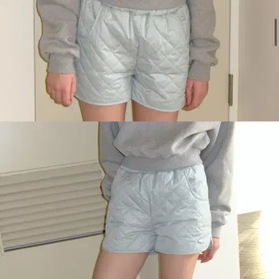 [SOLD OUT] 썸웨어버터 팬던트 퀼팅 팬츠-민트