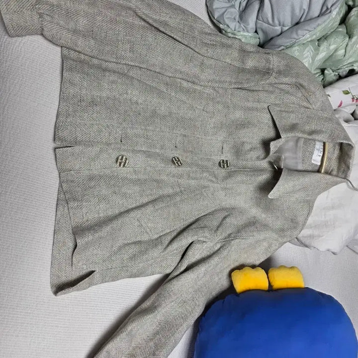 [BUNJANG] Time Linen Blend Herringbone Pattern Spring Outerwear Jacket / 타임 린넨섞인 재질의 봄 아우터 팝니다