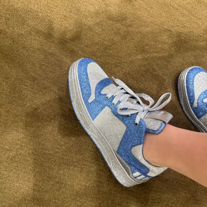 [BUNJANG] Jimmy Choo Glitter Sneakers / 지미추 글리터 정품 현대백화점 무역점 스니커즈 운동화 새상품