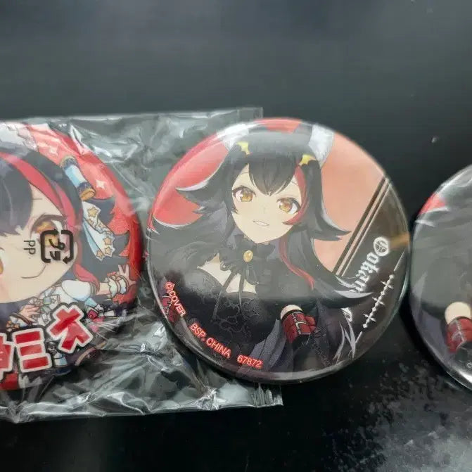 [BUNJANG] Hololive Ookami Mio Badge Set / 홀로라이브 오오카미 미오 뱃지 세트