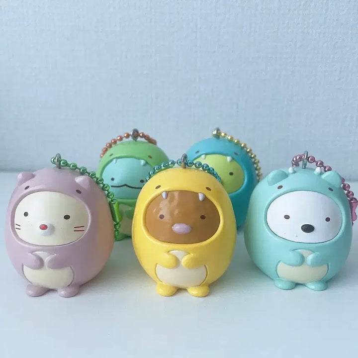 [BUNJANG] [5종 세트 일괄] 정품 스밋코구라시 공룡 피규어 키링 토카게, 펭귄 외 / [5종 세트 일괄] 정품 스밋코구라시 공룡 피규어 키링 토카게, 펭귄 외