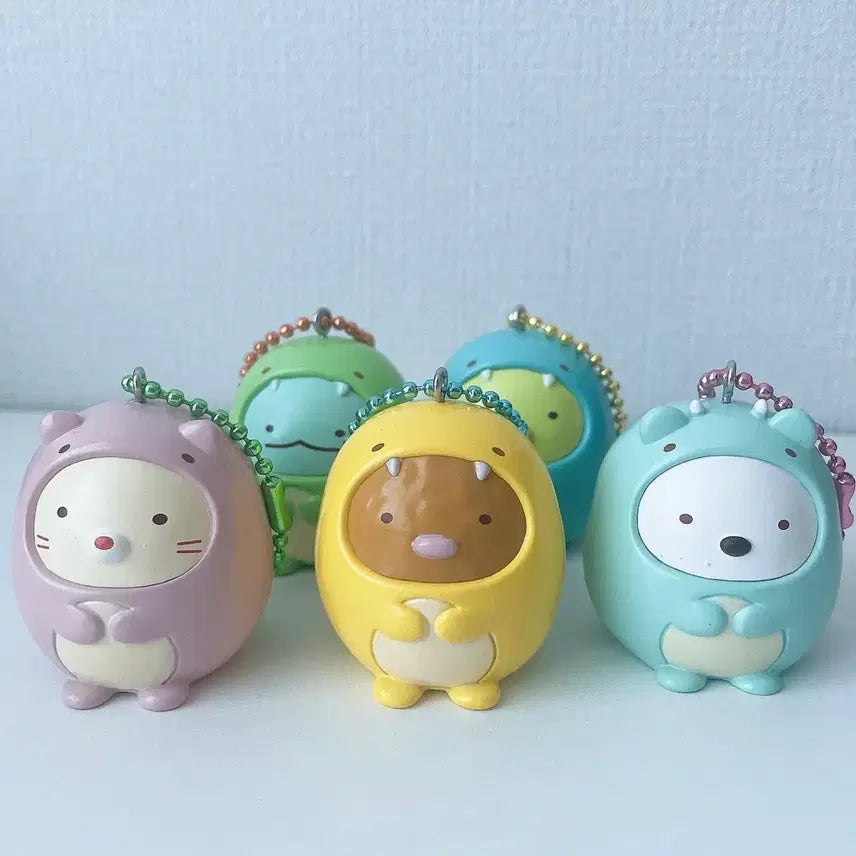 [BUNJANG] [5종 세트 일괄] 정품 스밋코구라시 공룡 피규어 키링 토카게, 펭귄 외 / [5종 세트 일괄] 정품 스밋코구라시 공룡 피규어 키링 토카게, 펭귄 외