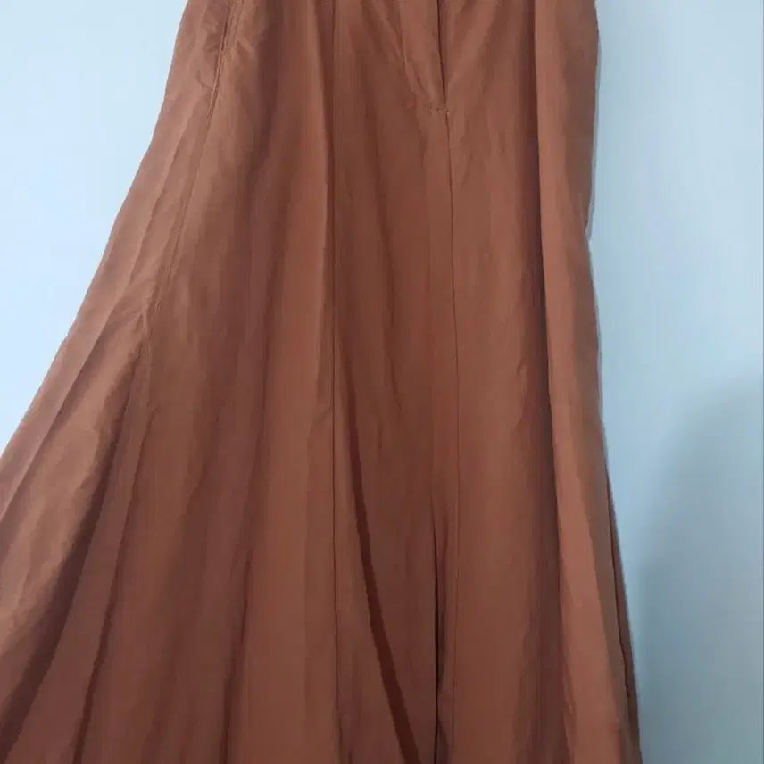 [SOLD OUT] 자라 린넨 블렌드 롱 스커트 브라운 S