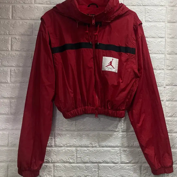 [BUNJANG] Nike Jordan Crop Windbreaker Jacket Red S / 나이키 조던 크롭 바람막이자켓 레드 S 크롭자켓 숏자켓