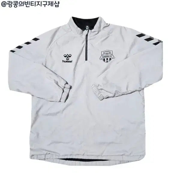 [BUNJANG] Hummel 수원 FC Big Logo Warm-up Sweatshirt / 험멜 스트릿 빅로고 수원 FC 웜업 맨투맨