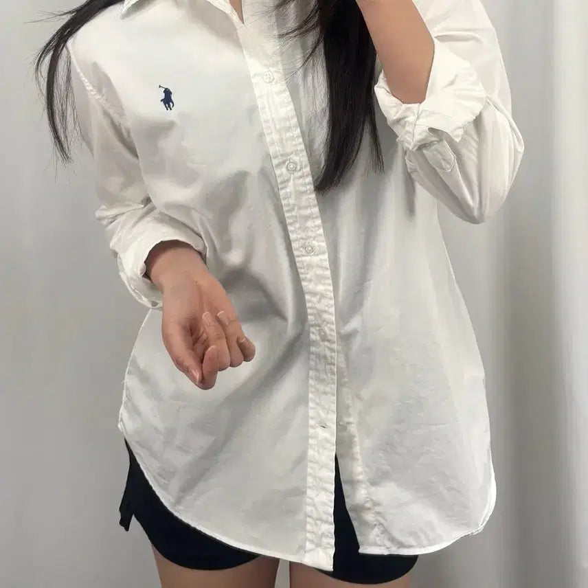 [BUNJANG] Polo White Poplin Shirt / 폴로 화이트 셔츠