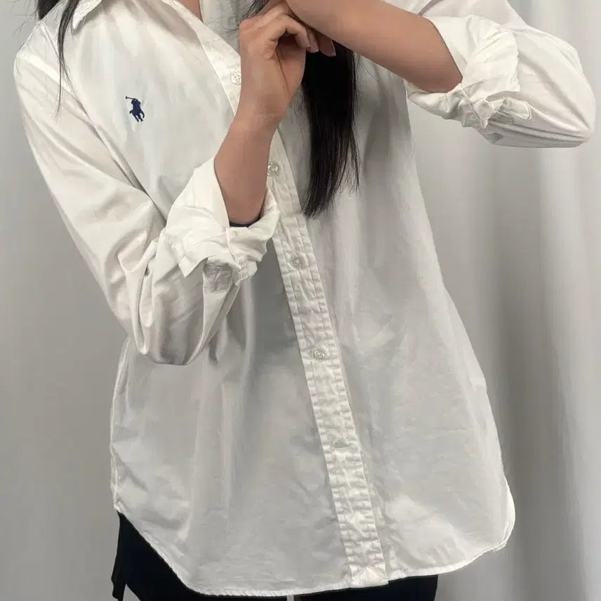 [BUNJANG] Polo White Poplin Shirt / 폴로 화이트 셔츠