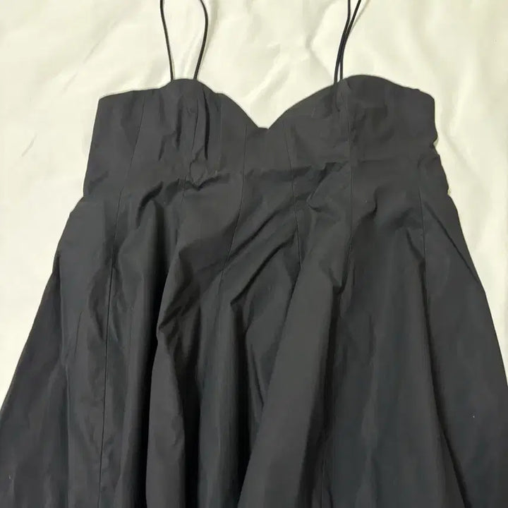 [BUNJANG] Zara Bustier Flare Mini Dress / 블랙 끈나시 플레어 미니 원피스 자라 뷔스티에