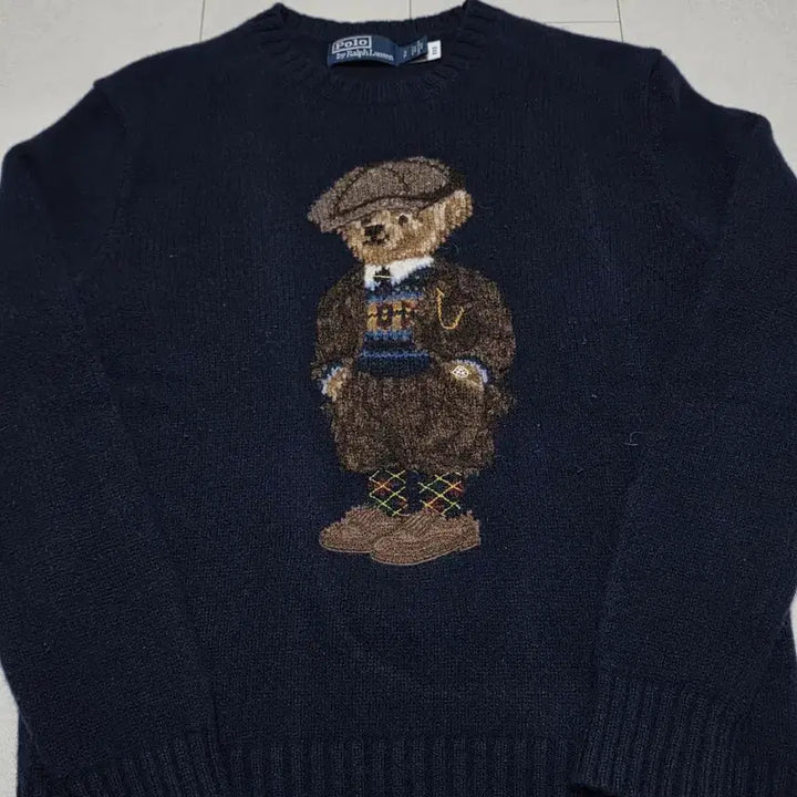 [BUNJANG] Polo Ralph Lauren Bear Knit Navy S / 폴로 베어니트 네이비 s 셜록홈즈 베어