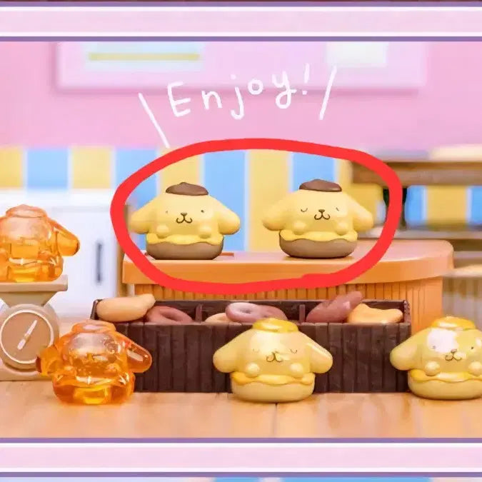[BUNJANG] Sanrio Pompompurin Mini Donut Figure / [새상품] 산리오 랜덤 피규어 > 폼폼푸린 미니 도넛 피규어