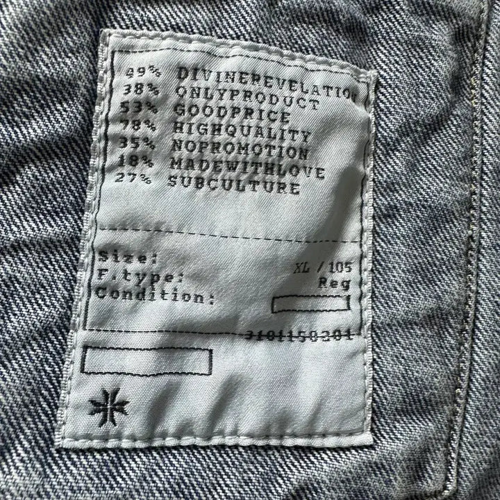 [BUNJANG] Toni Wek Denim Jacket XL / 토니웩 중청자켓 XL 105