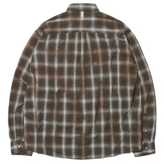 [BUNJANG] NoManual Brown Check Shirt L / 노메뉴얼 브라운 체크셔츠L