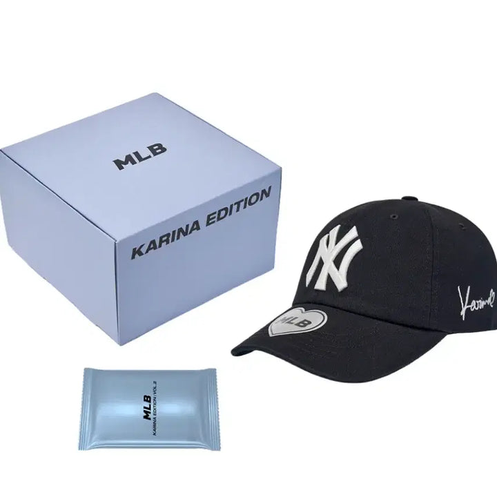 [BUNJANG] MLB Karina Black Ball Cap / [미개봉 풀박스] MLB x 카리나 볼캡 블랙