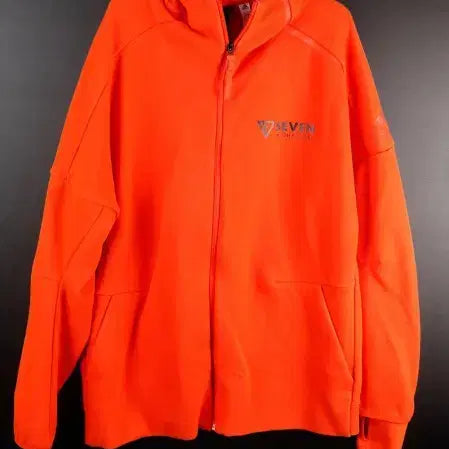 [BUNJANG] Adidas Orange Hoodie Zip-up / [L] 아디다스 오렌지 후드집업