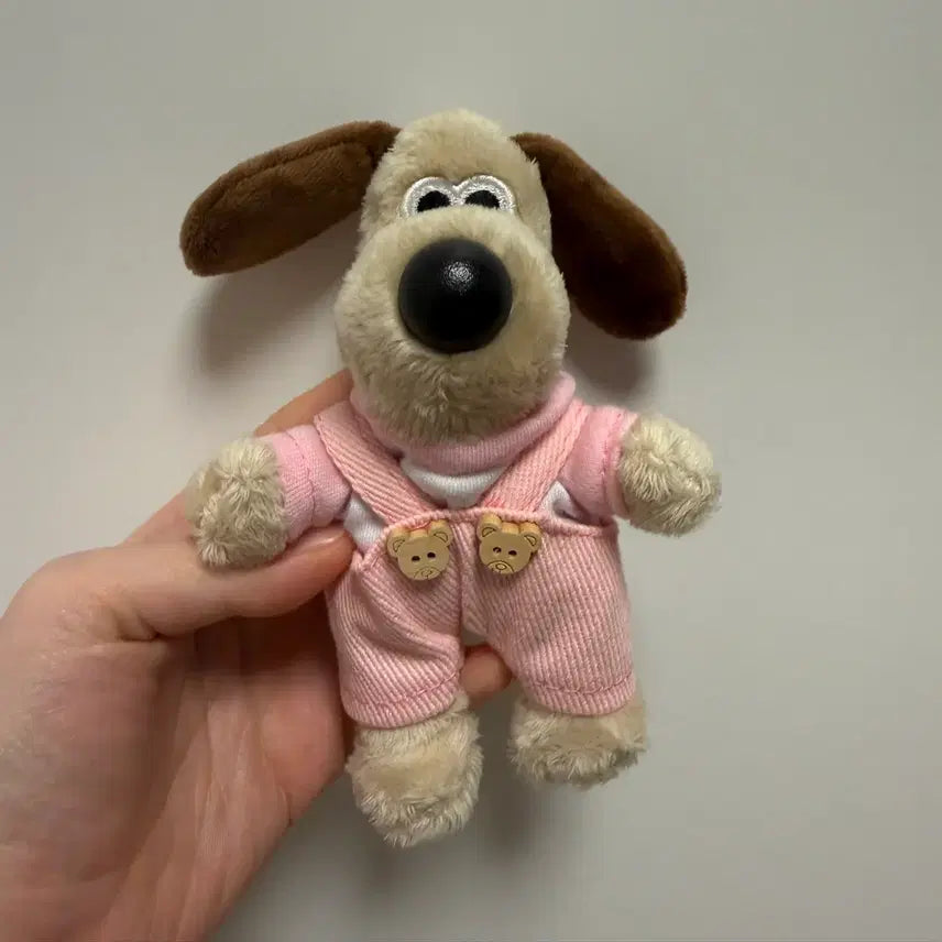 [BUNJANG] Authentic Pink Gromit Plush Keyring / 새상품) 핑크 그로밋 인형키링 정품