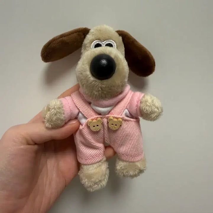 [BUNJANG] Authentic Pink Gromit Plush Keyring / 새상품) 핑크 그로밋 인형키링 정품