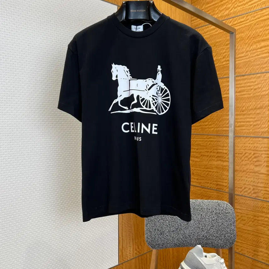 [BUNJANG] Celine Big Logo T-Shirt / 셀린느 반팔티 티셔츠 빅로고 기본티 여름 남여공용