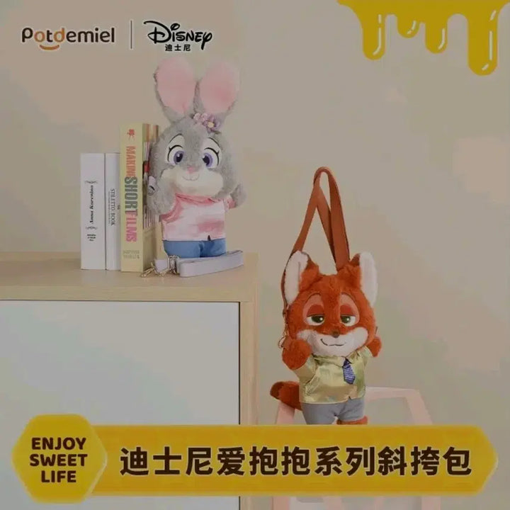 [BUNJANG] Shanghai Zootopia Nick Crossbody Backpack / 상하이 주토피아 닉 인형 크로스백 백팩