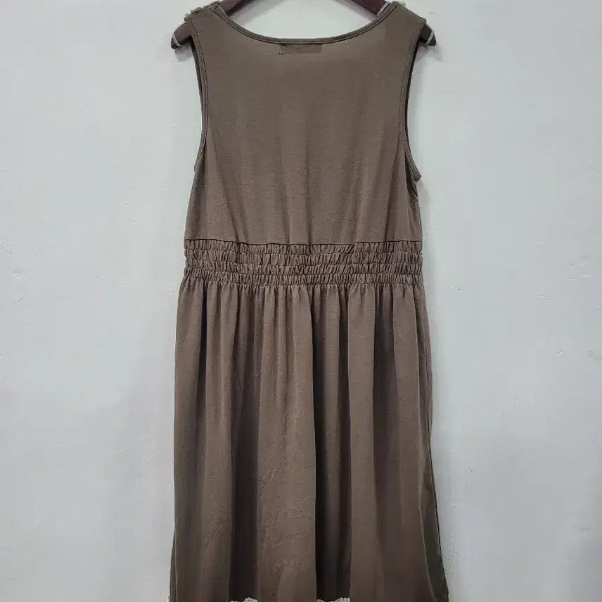 [BUNJANG] PENNS NECK Lace Brown Sleeveless Mini Dress / 새상품) PENNS NECK 레이스 브라운 민소매 원피스