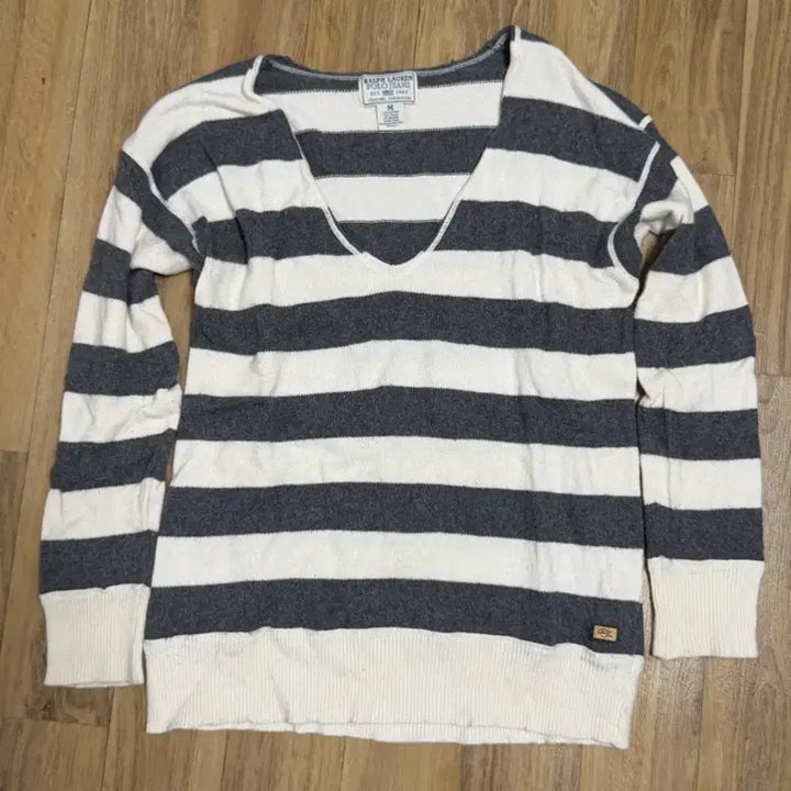 [BUNJANG] Polo Ralph Lauren Deep V-Neck Long Sleeve Knit Sweater (M) / Polo 랄프로렌 딥브이넥 니트 m