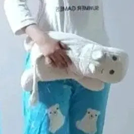 [BUNJANG] Bear Plush Slippers and Pajama Set Bundle / 설구 털 슬리퍼,잠옷세트 일괄
