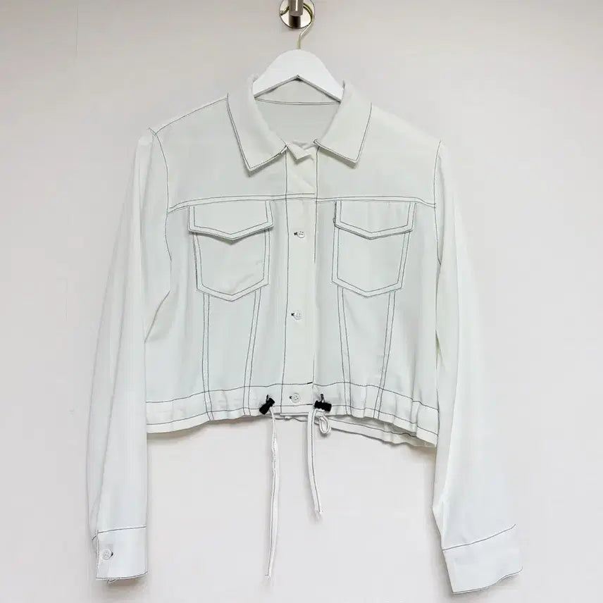 [SOLD OUT] 화이트 크롭 셔켓