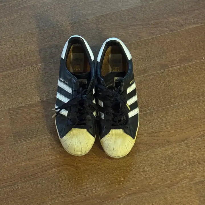 [BUNJANG] Adidas Superstar Premium Black White Sneakers / 아디다스 슈퍼스타 프리미엄 블랙 화이트 265 사이즈 입니다