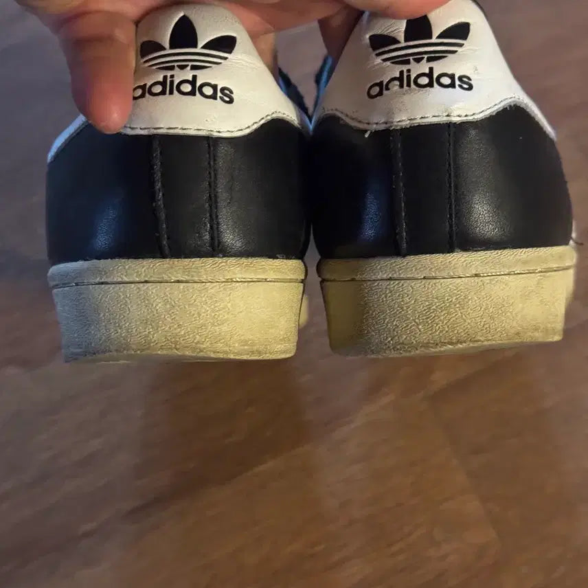 [BUNJANG] Adidas Superstar Premium Black White Sneakers / 아디다스 슈퍼스타 프리미엄 블랙 화이트 265 사이즈 입니다