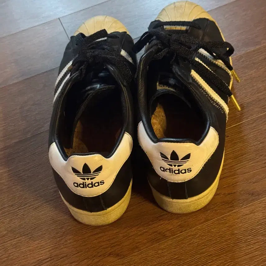 [BUNJANG] Adidas Superstar Premium Black White Sneakers / 아디다스 슈퍼스타 프리미엄 블랙 화이트 265 사이즈 입니다