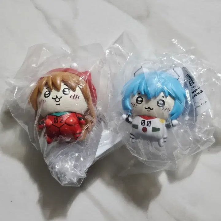 [BUNJANG] Evangelion "Mujakgui" Mini Figure Set (Asuka &amp; Rei) / [5CM/비현물] 에반게리온 먼작귀미니피규어 소류아스카랑그레이아야나미레이