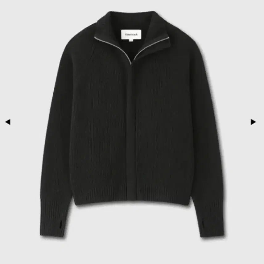 [SOLD OUT] 토니웩 메리노울 니트 집업 라지 블랙
