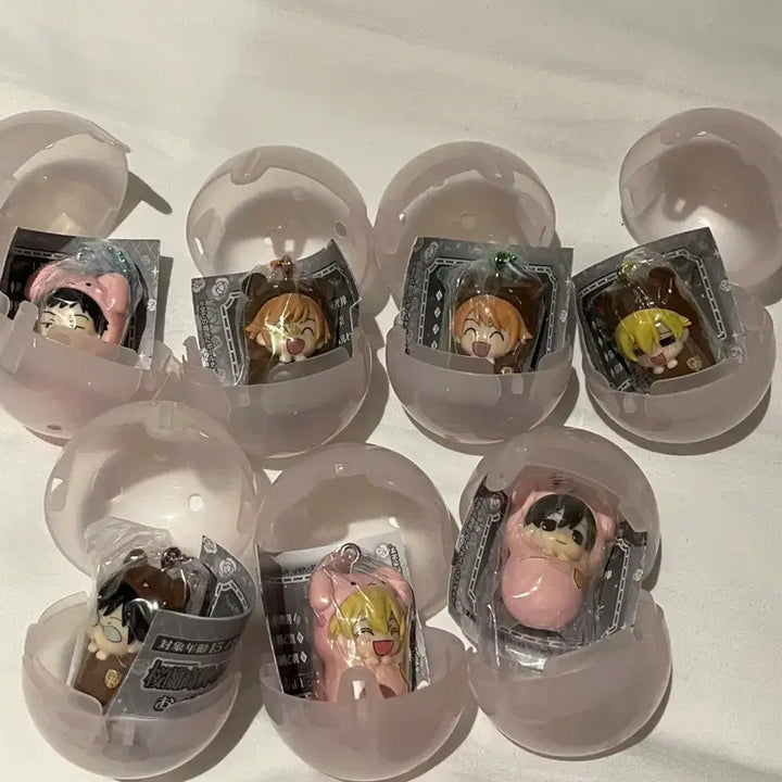 [BUNJANG] Ouran High School Host Club "Pot-Holding" Charm Gacha Set / 오란고교사교클럽 포대기 키링가챠 7종 일괄