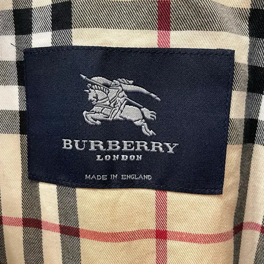 [SOLD OUT] 버버리 런던 화이트 면 폴리 트렌치 코트 66~77