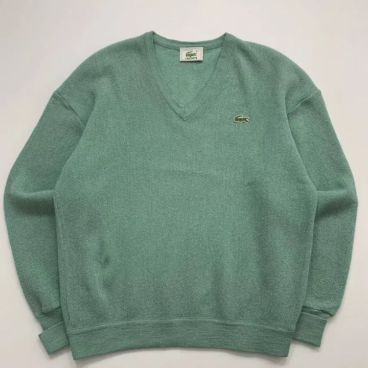 [BUNJANG] Lacoste V-Neck Knit Sweater / 라코스테 브이넥 니트