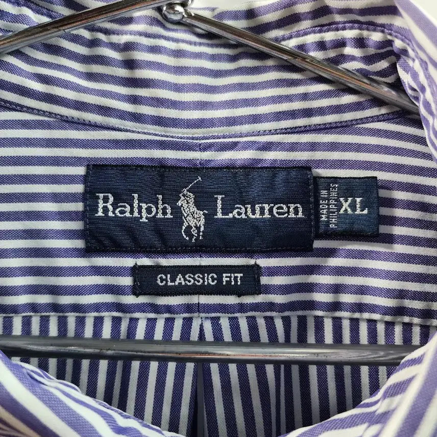 [BUNJANG] Polo Ralph Lauren Classic Fit Multi Pony Stripe Shirt / [XL] 폴로 랄프로렌 클래식핏 멀티포니 스트라이프 셔츠 3.9