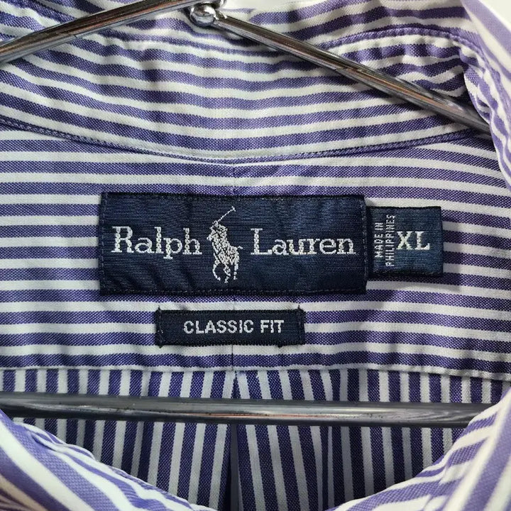 [BUNJANG] Polo Ralph Lauren Classic Fit Multi Pony Stripe Shirt / [XL] 폴로 랄프로렌 클래식핏 멀티포니 스트라이프 셔츠 3.9