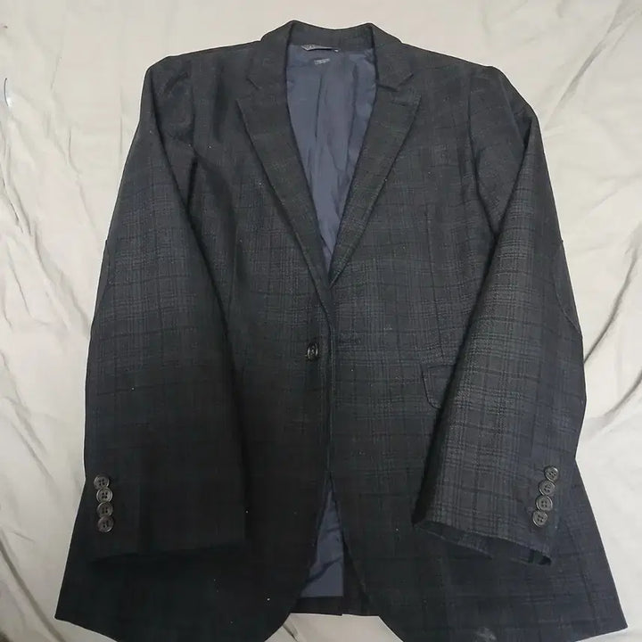[BUNJANG] Armani Exchange Checkered Casual Blazer / 아르마니 엑스체인지 체크무늬 캐쥬얼 블레이저 (원 버튼)