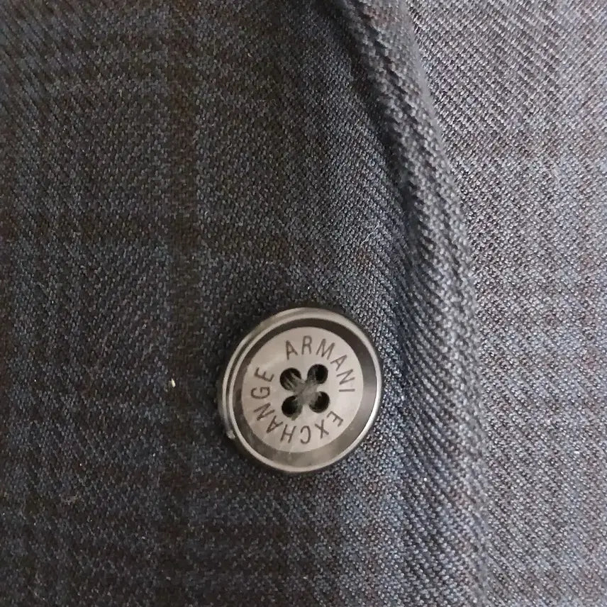 [BUNJANG] Armani Exchange Checkered Casual Blazer / 아르마니 엑스체인지 체크무늬 캐쥬얼 블레이저 (원 버튼)