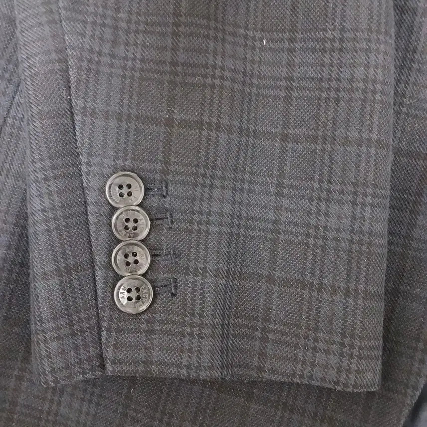 [BUNJANG] Armani Exchange Checkered Casual Blazer / 아르마니 엑스체인지 체크무늬 캐쥬얼 블레이저 (원 버튼)