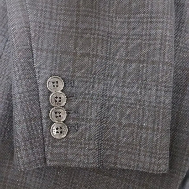 [BUNJANG] Armani Exchange Checkered Casual Blazer / 아르마니 엑스체인지 체크무늬 캐쥬얼 블레이저 (원 버튼)